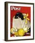 "Butch & Broken Lamp," Saturday Evening Post Cover, February 23, 1946-Albert Staehle-Framed Giclee Print