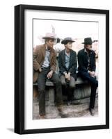 BUTCH CASSIDY AND THE SUNDANCE KID, 1969 directed by GEORGE ROY H Paul Newman, Katharine Ross and R-null-Framed Photo