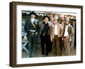 BUTCH CASSIDY AND THE SUNDANCE KID, 1969 directed by GEORGE ROY H Robert Redford and Paul Newman (p-null-Framed Photo