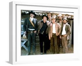 BUTCH CASSIDY AND THE SUNDANCE KID, 1969 directed by GEORGE ROY H Robert Redford and Paul Newman (p-null-Framed Photo