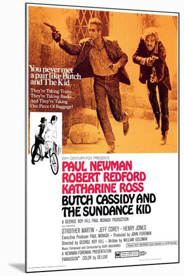 Butch Cassidy and the Sundance Kid, 1969-null-Mounted Art Print