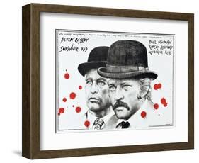 Butch Cassidy and the Sundance Kid, 1969-null-Framed Art Print