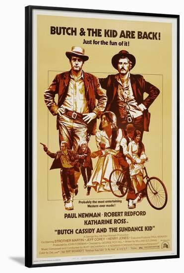 Butch Cassidy and the Sundance Kid, 1969-null-Framed Poster