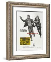 Butch Cassidy and the Sundance Kid, French Movie Poster, 1969-null-Framed Art Print