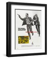 Butch Cassidy and the Sundance Kid, French Movie Poster, 1969-null-Framed Art Print