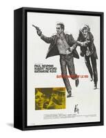 Butch Cassidy and the Sundance Kid, French Movie Poster, 1969-null-Framed Stretched Canvas