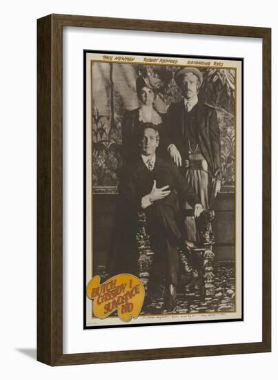 Butch Cassidy and the Sundance Kid, French Movie Poster, 1969-null-Framed Art Print