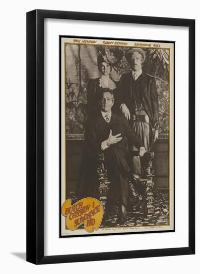 Butch Cassidy and the Sundance Kid, French Movie Poster, 1969-null-Framed Art Print