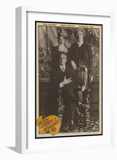 Butch Cassidy and the Sundance Kid, French Movie Poster, 1969-null-Framed Art Print