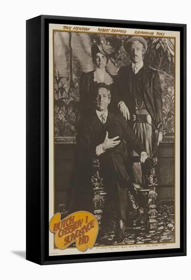 Butch Cassidy and the Sundance Kid, French Movie Poster, 1969-null-Framed Stretched Canvas