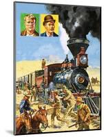 Butch Cassidy and the Sundance Kid Hold Up a Train-Harry Green-Mounted Giclee Print