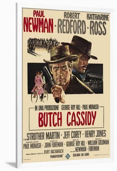 Butch Cassidy and the Sundance Kid, Italian Movie Poster, 1969-null-Framed Art Print