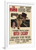 Butch Cassidy and the Sundance Kid, Italian Movie Poster, 1969-null-Framed Art Print