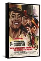 Butch Cassidy and the Sundance Kid, Italian Movie Poster, 1969-null-Framed Stretched Canvas