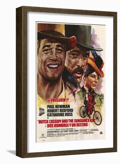 Butch Cassidy and the Sundance Kid, Italian Movie Poster, 1969-null-Framed Art Print