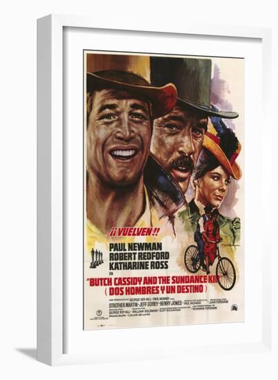 Butch Cassidy and the Sundance Kid, Italian Movie Poster, 1969-null-Framed Art Print