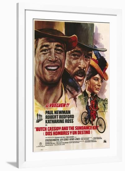 Butch Cassidy and the Sundance Kid, Italian Movie Poster, 1969-null-Framed Art Print