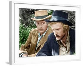 Butch CAssidy and the Sundance Kid, L-R: Paul Newman, Robert Redford, 1969-null-Framed Photo