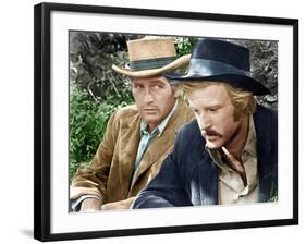 Butch CAssidy and the Sundance Kid, L-R: Paul Newman, Robert Redford, 1969-null-Framed Photo