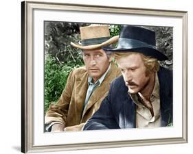 Butch CAssidy and the Sundance Kid, L-R: Paul Newman, Robert Redford, 1969-null-Framed Photo