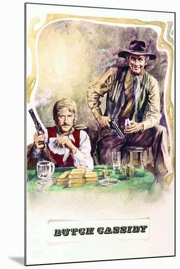 Butch Cassidy and the Sundance Kid - Movie Poster Reproduction-null-Mounted Photo