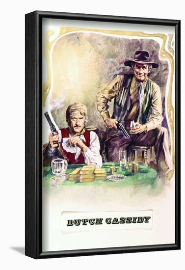 Butch Cassidy and the Sundance Kid - Movie Poster Reproduction-null-Framed Photo