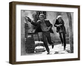 Butch Cassidy and the Sundance Kid, Paul Newman, Robert Redford, 1969-null-Framed Premium Photographic Print