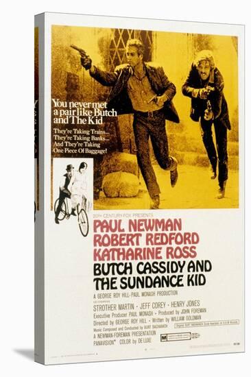 Butch Cassidy and the Sundance Kid, Paul Newman, Robert Redford, 1969-null-Stretched Canvas