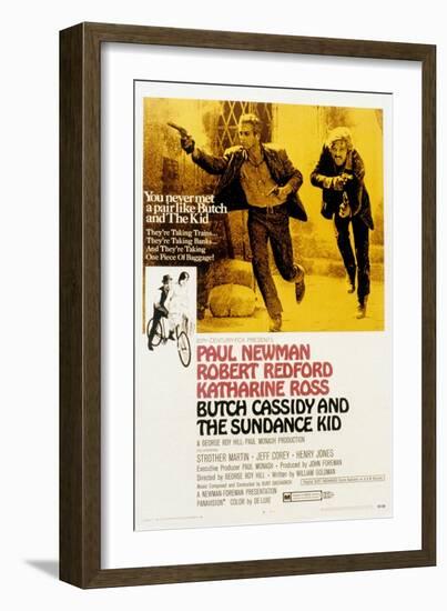 Butch Cassidy and the Sundance Kid, Paul Newman, Robert Redford, 1969-null-Framed Art Print