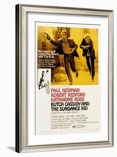 Butch Cassidy and the Sundance Kid, Paul Newman, Robert Redford, 1969-null-Framed Art Print