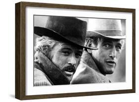 Butch Cassidy and the Sundance Kid, Robert Redford, Paul Newman, 1969-null-Framed Photo