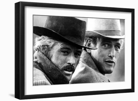 Butch Cassidy and the Sundance Kid, Robert Redford, Paul Newman, 1969-null-Framed Photo