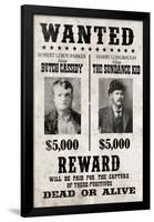 Butch Cassidy and The Sundance Kid Wanted Advertisement Print Poster-null-Framed Poster