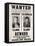 Butch Cassidy and The Sundance Kid Wanted Poster-null-Framed Stretched Canvas