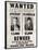 Butch Cassidy and The Sundance Kid Wanted Poster-null-Framed Poster