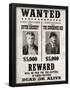 Butch Cassidy and The Sundance Kid Wanted Poster-null-Framed Poster