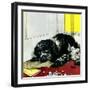 "Butch Chews the Mail," March 13, 1948-Albert Staehle-Framed Premium Giclee Print