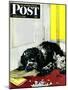 "Butch Chews the Mail," Saturday Evening Post Cover, March 13, 1948-Albert Staehle-Mounted Premium Giclee Print