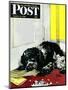 "Butch Chews the Mail," Saturday Evening Post Cover, March 13, 1948-Albert Staehle-Mounted Premium Giclee Print