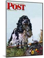 "Butch Fishes for a Shoe," Saturday Evening Post Cover, August 21, 1948-Albert Staehle-Mounted Giclee Print