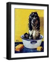 "Butch Gets a Bath," May 11, 1946-Albert Staehle-Framed Giclee Print