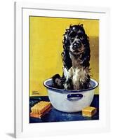 "Butch Gets a Bath," May 11, 1946-Albert Staehle-Framed Giclee Print