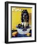 "Butch Gets a Bath," Saturday Evening Post Cover, May 11, 1946-Albert Staehle-Framed Premium Giclee Print