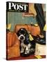 "Butch in Lost & Found," Saturday Evening Post Cover, January 29, 1949-Albert Staehle-Stretched Canvas