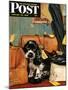 "Butch in Lost & Found," Saturday Evening Post Cover, January 29, 1949-Albert Staehle-Mounted Giclee Print