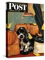 "Butch in Lost & Found," Saturday Evening Post Cover, January 29, 1949-Albert Staehle-Stretched Canvas