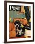 "Butch in Lost & Found," Saturday Evening Post Cover, January 29, 1949-Albert Staehle-Framed Giclee Print