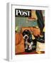 "Butch in Lost & Found," Saturday Evening Post Cover, January 29, 1949-Albert Staehle-Framed Premium Giclee Print