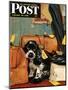 "Butch in Lost & Found," Saturday Evening Post Cover, January 29, 1949-Albert Staehle-Mounted Premium Giclee Print