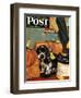 "Butch in Lost & Found," Saturday Evening Post Cover, January 29, 1949-Albert Staehle-Framed Premium Giclee Print